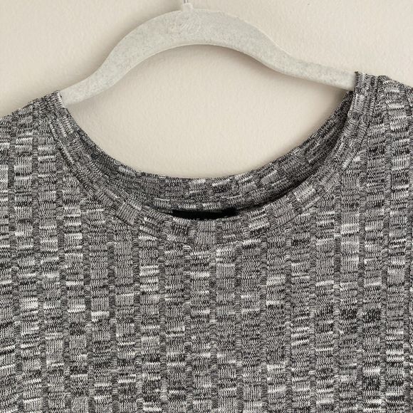 Lane Bryant Womens Plus Size 22/24 Gray Tunic Sweater Asymmetric Hem 3/4 Sleeve - Picture 7 of 9